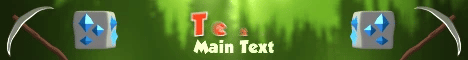 Gem Miner - Minecraft Server Banner