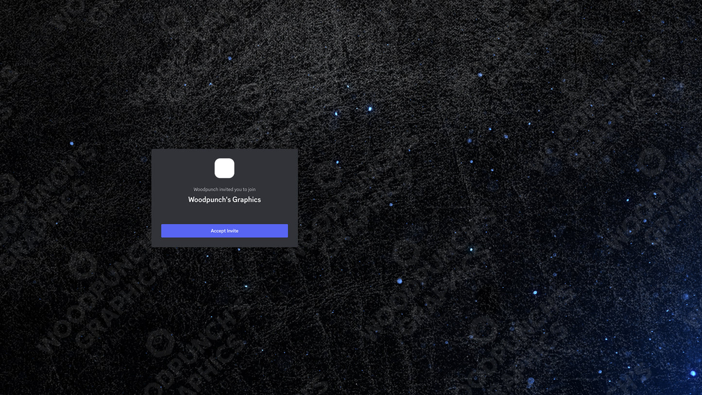 Discord server invite background blue