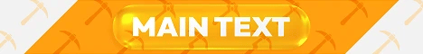 Glasscraft Minecraft Server Banner Gold
