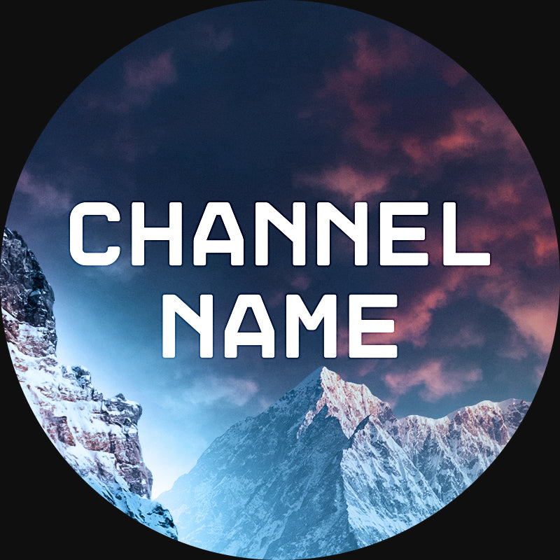 Mountain YouTube PFP Template