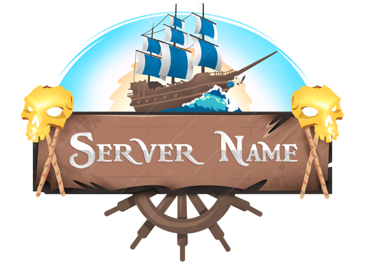 Pirate Ship Minecraft Server Logo