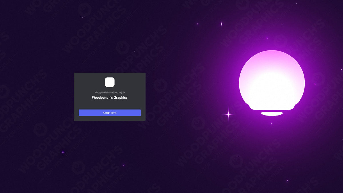 Static Retro Discord invite background preview