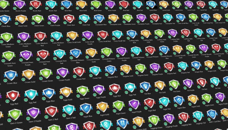 Hundreds of Minecraft donation icons