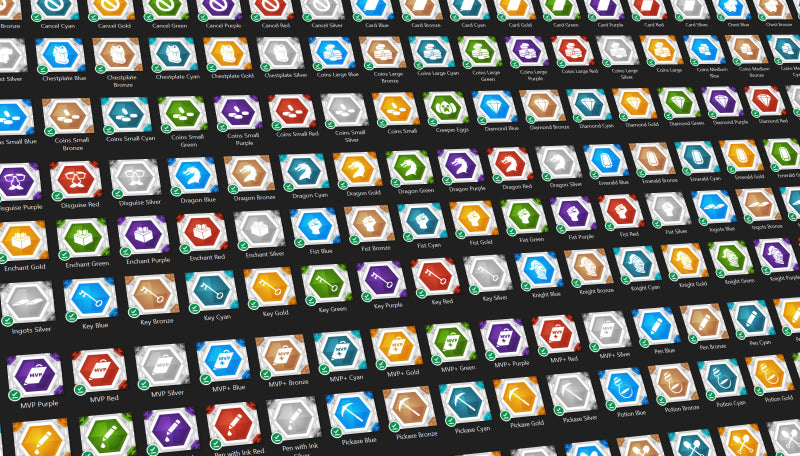 Hundreds of Minecraft donation icons