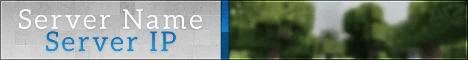 Survival MC Server Banner Blue