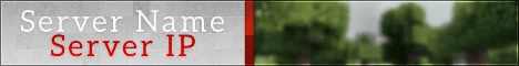 Survival MC Server Banner Red