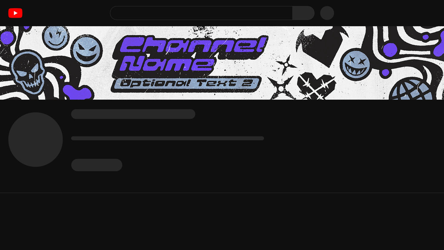 Edgy 2000s YouTube Channel Banner