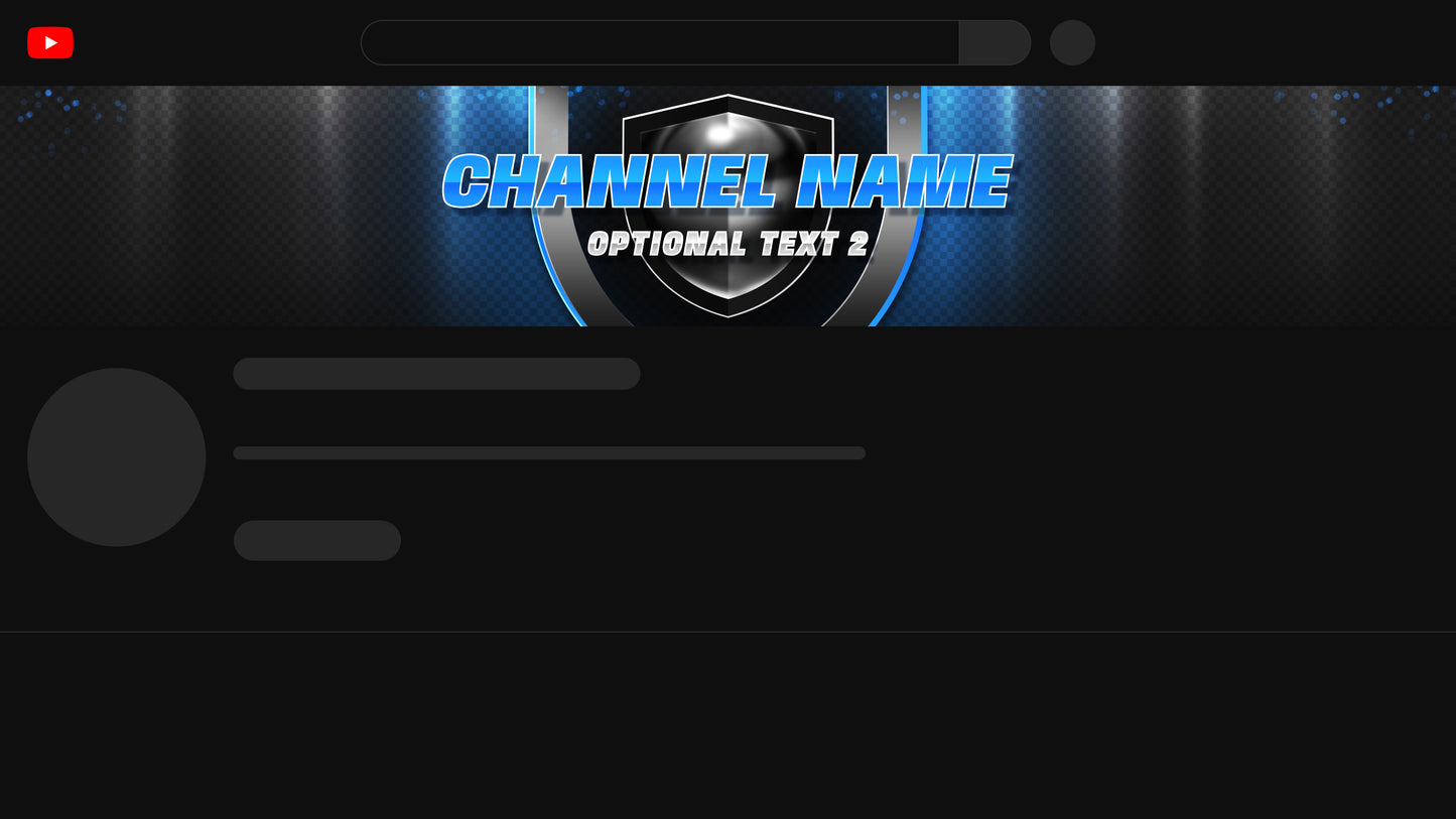 eSports YT Channel Banner Blue