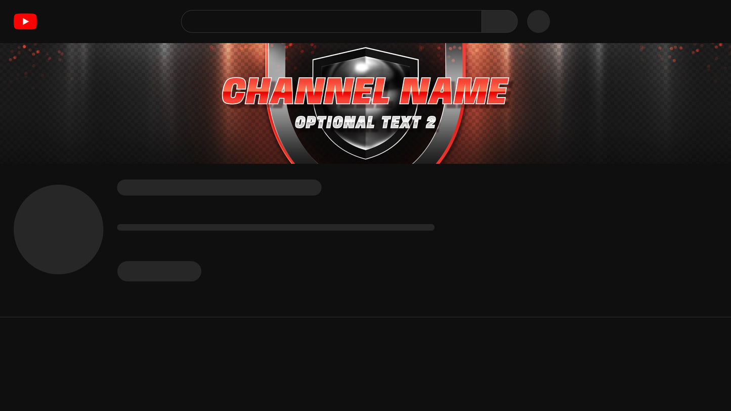 eSports YT Channel Banner Red