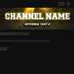 Gaming YouTube banner template yellow