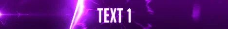 Banner de servidor de Minecraft Laser Flurry — combinación de colores morado