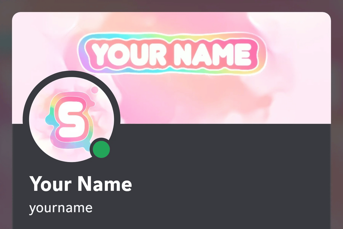 Animated Pastel Discord profile banner with the matching PFP, shown on a Discord profile