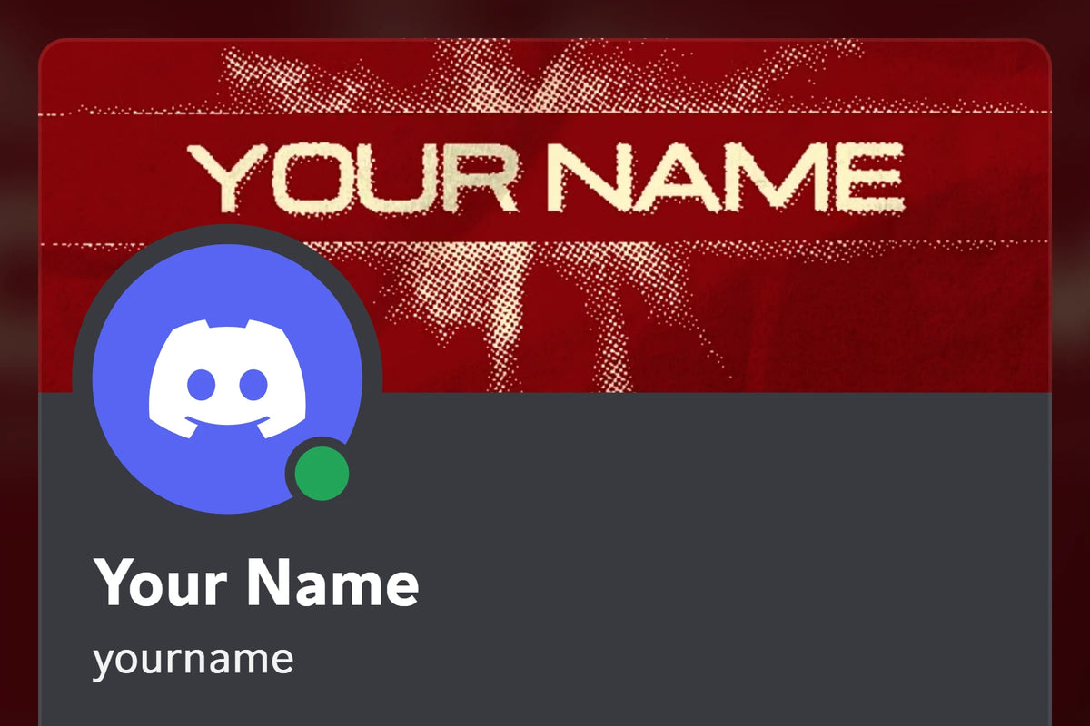Twisty Discord profile banner, red, shown on a Discord profile