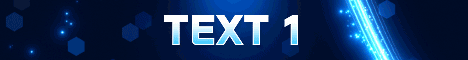 Minecraft animated server banner blue