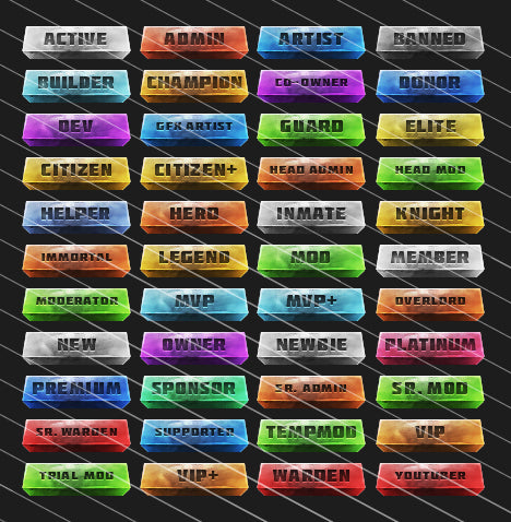 Blocks - Forum Rank Tags Pack