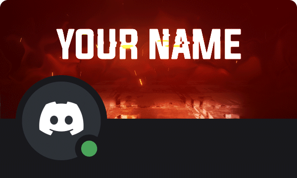 Glitch Discord Profile Banner Orange