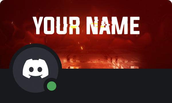 Glitch Discord Profile Banner Orange