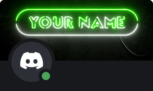 Neon Discord Profile Banner Green