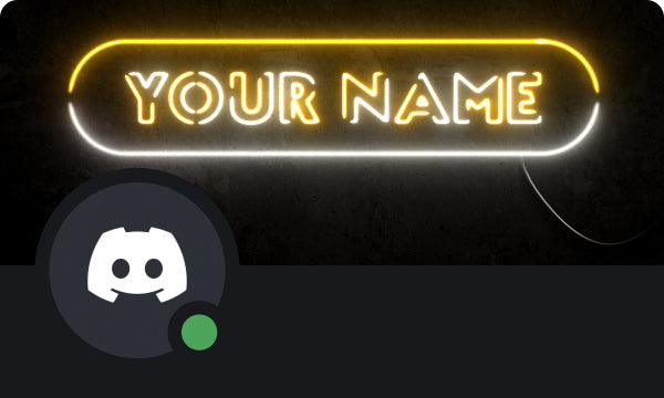 Neon Discord Profile Banner Yellow