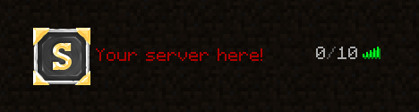 Crafted - Minecraft 64x64 Server Icon