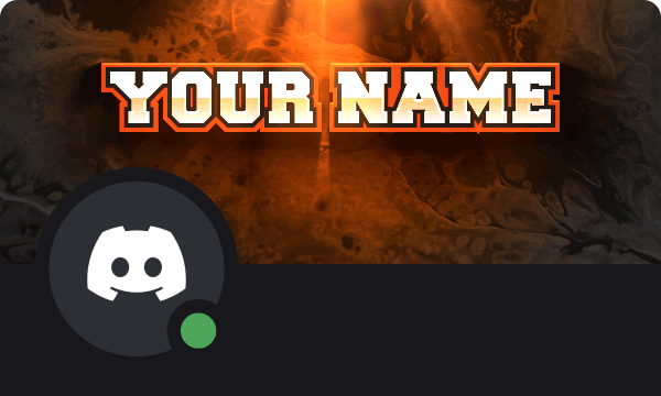 Tenacious Discord Profile Banner Orange