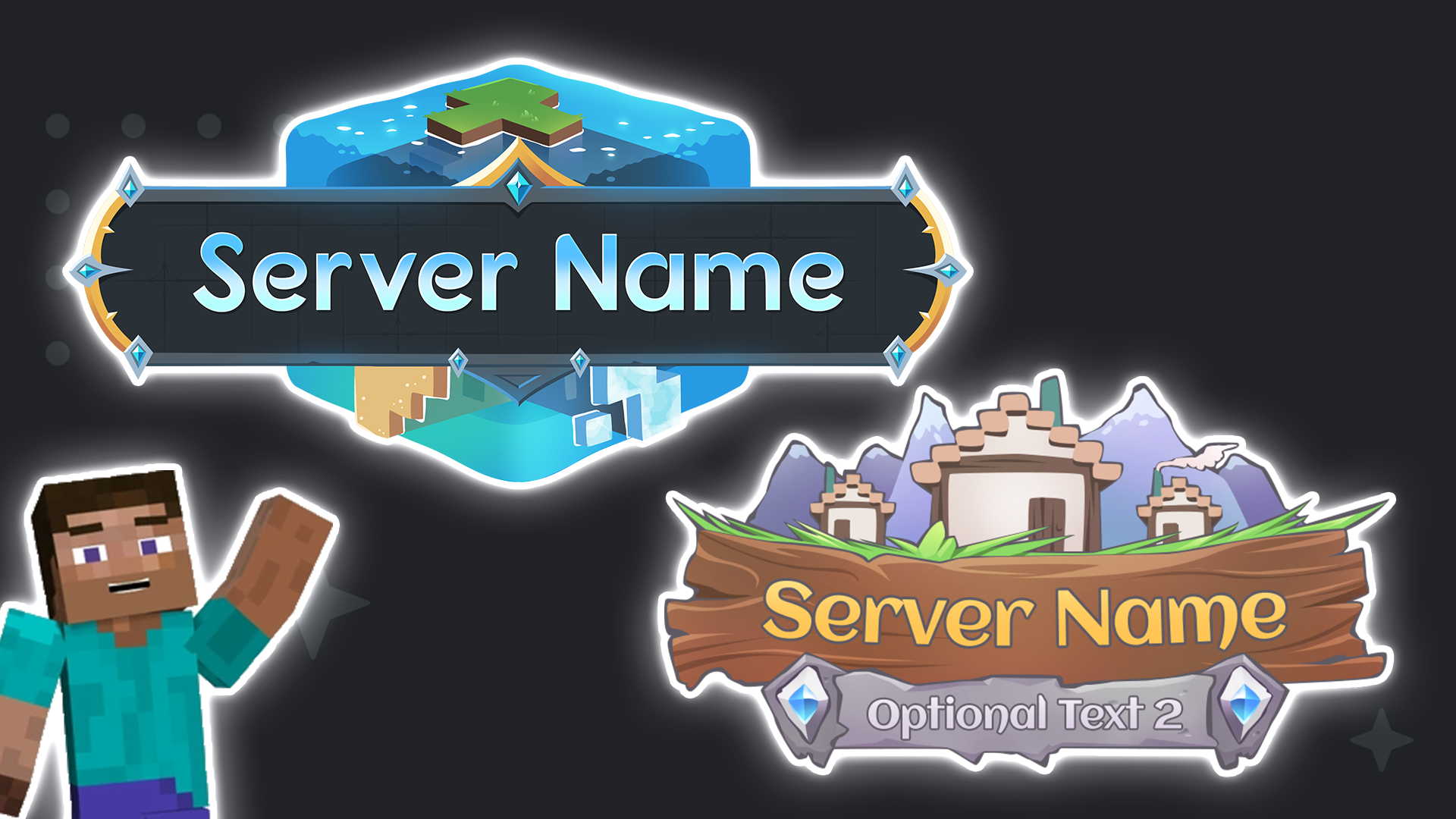 5 Awesome Minecraft Server Logos β Woodpunch's Graphics Shop