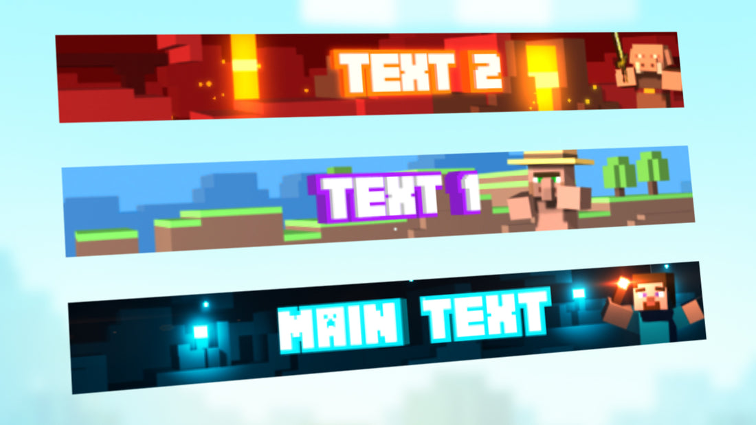 Examples of Minecraft server banners