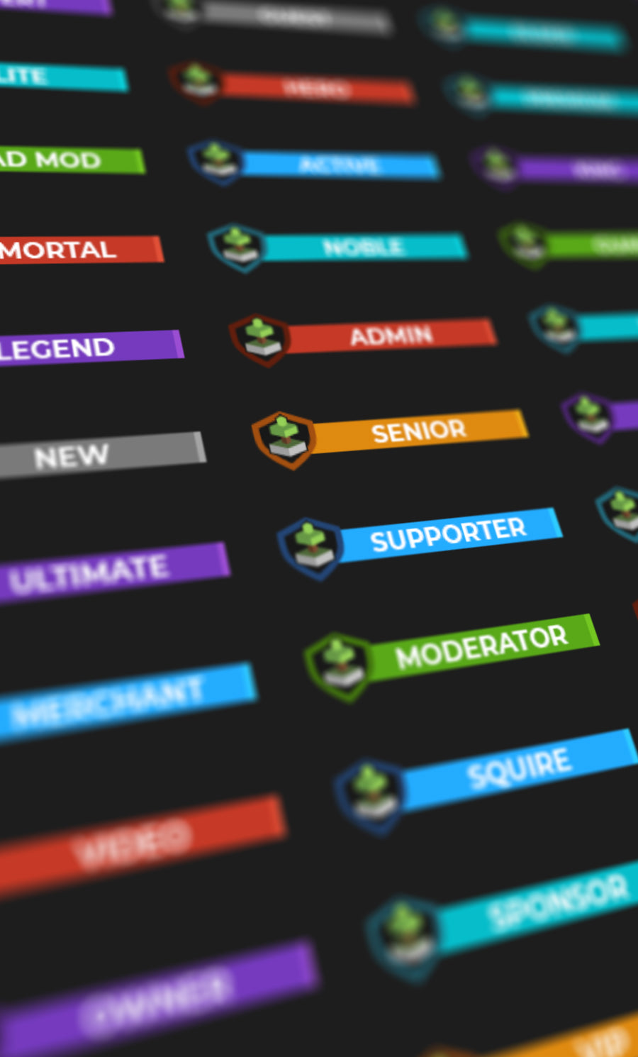 52 Minecraft Forum Ranks Pack - Now Available! – Woodpunch's Graphics Shop