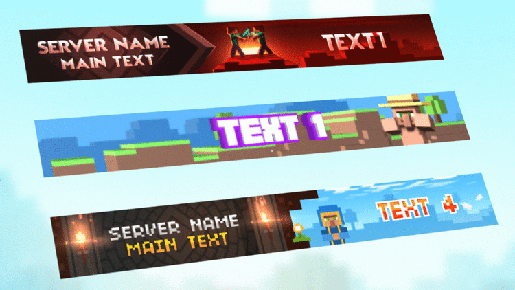 Minecraft server banners