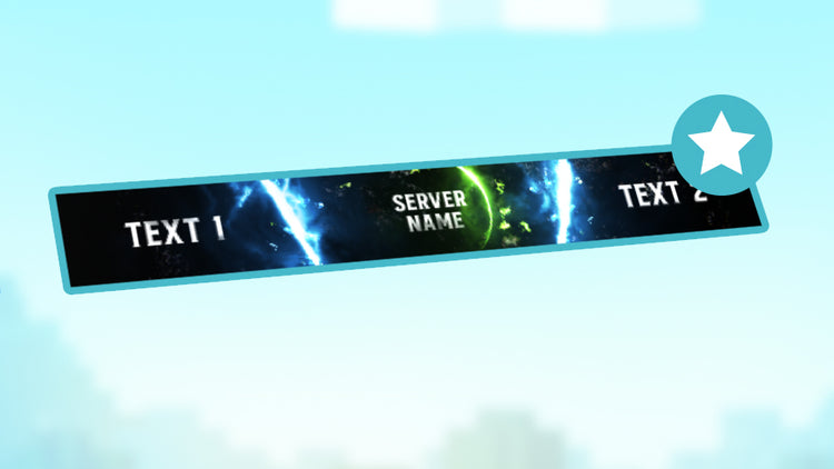 Limited edition server banners