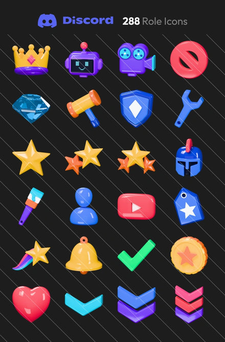 Candy Discord role icons — main grid