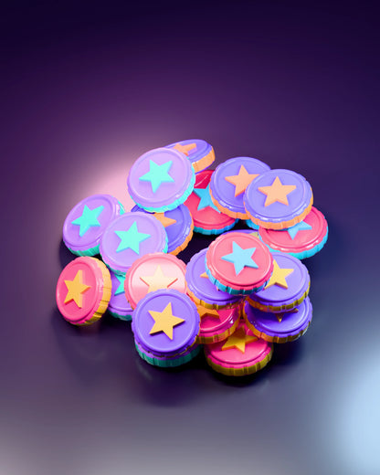 Candy Discord role icons — coin color pile