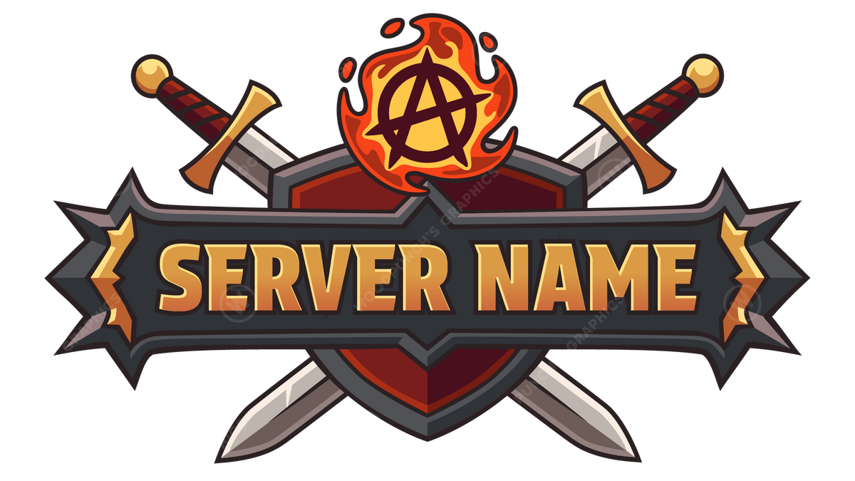 Logo de servidor de Minecraft Anarchy