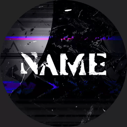 Black and white Discord pfp — primary gallery design