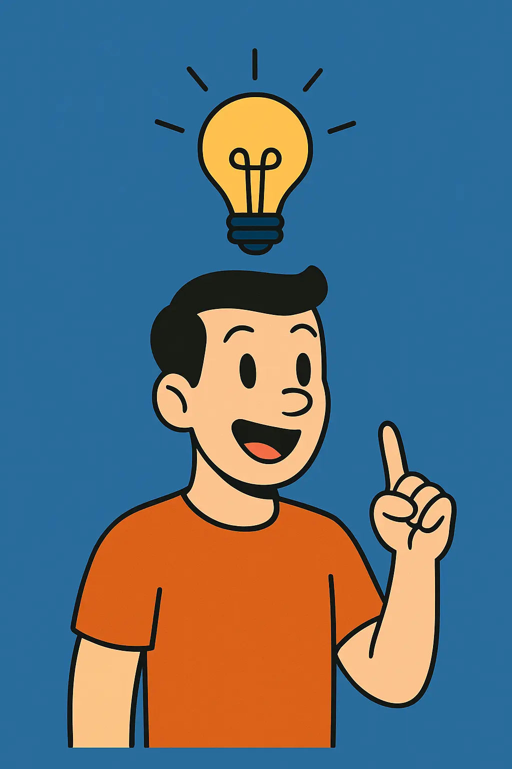 Character with idea