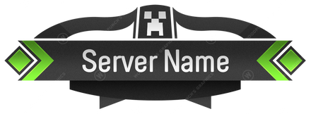 Creeper - Minecraft Server Logo — green colorway