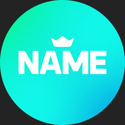 Crown Discord pfp cyan