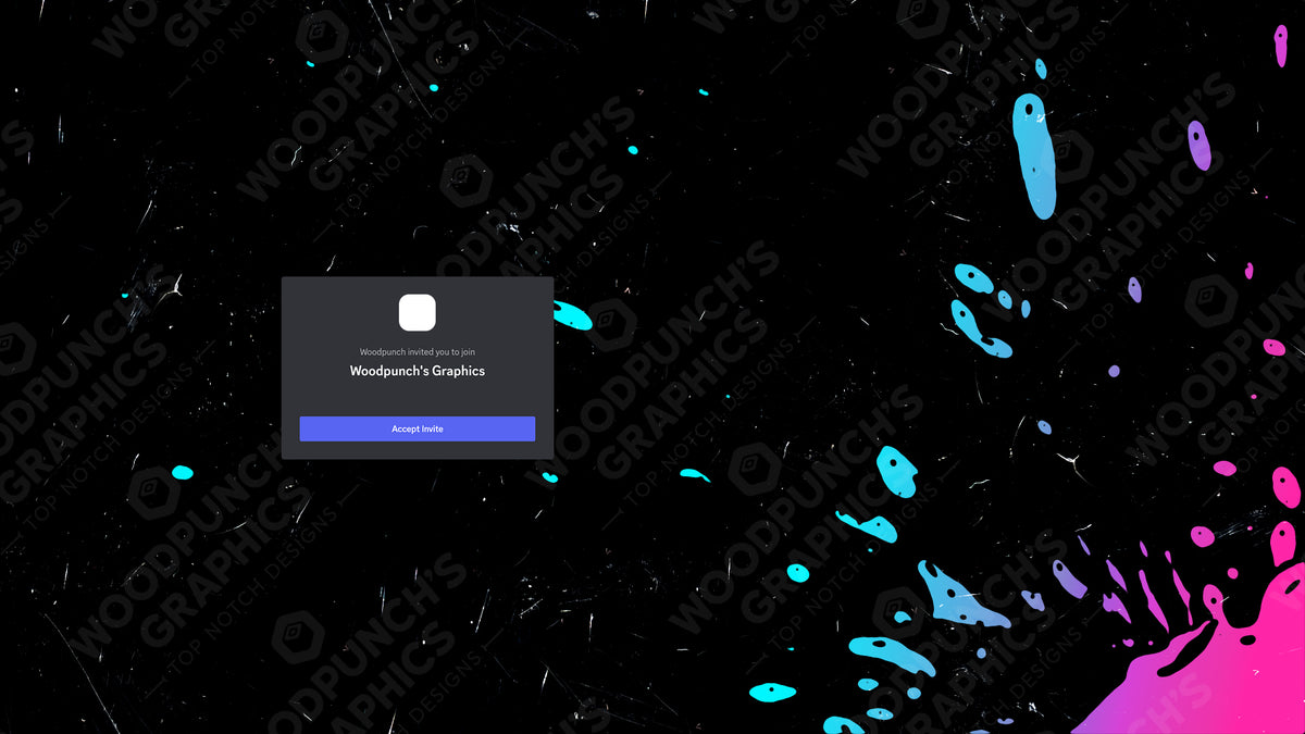 Discord invite background pink