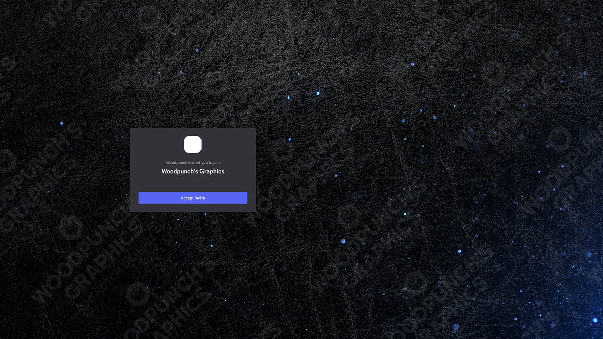 Discord server invite background blue