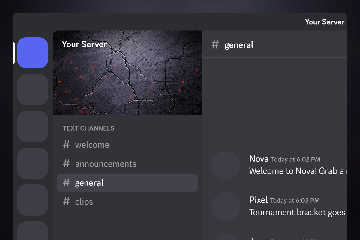 Ember Discord server banner, shown in a Discord server