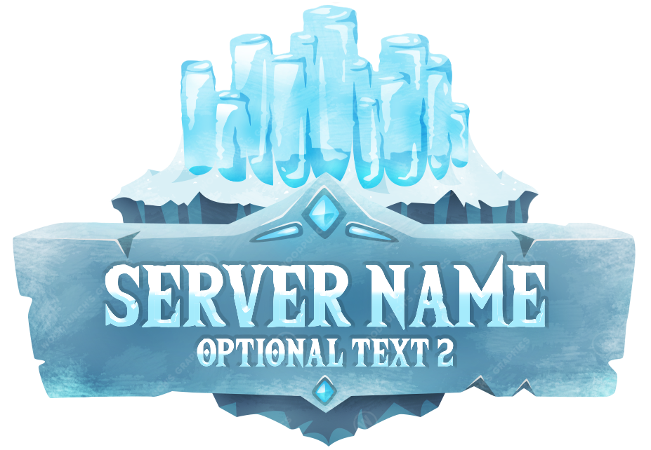 Logotipo de servidor de Minecraft Congelado 2