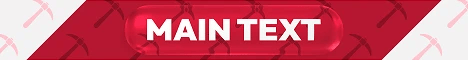 banner para servidor de Minecraft Glasscraft rojo