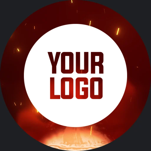 Animated Glitch Discord Server Icon Orange — primary gallery design