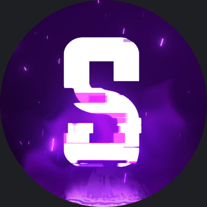 Glitch Discord Server Icon Purple