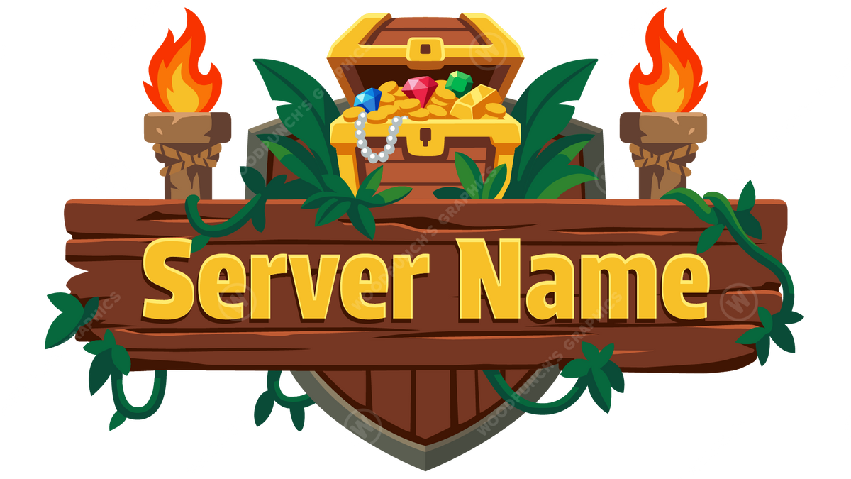 Logo de servidor de Minecraft Jungle