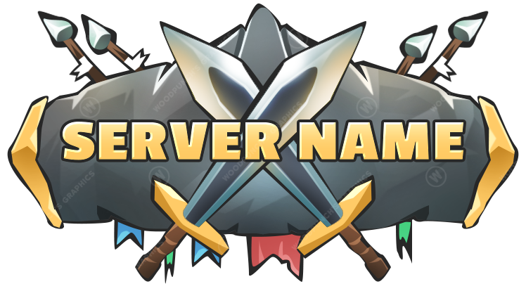 Kit PvP - Minecraft Server Logo — primary gallery design