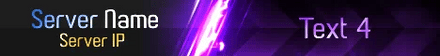 Super Mega Laser Minecraft server banner