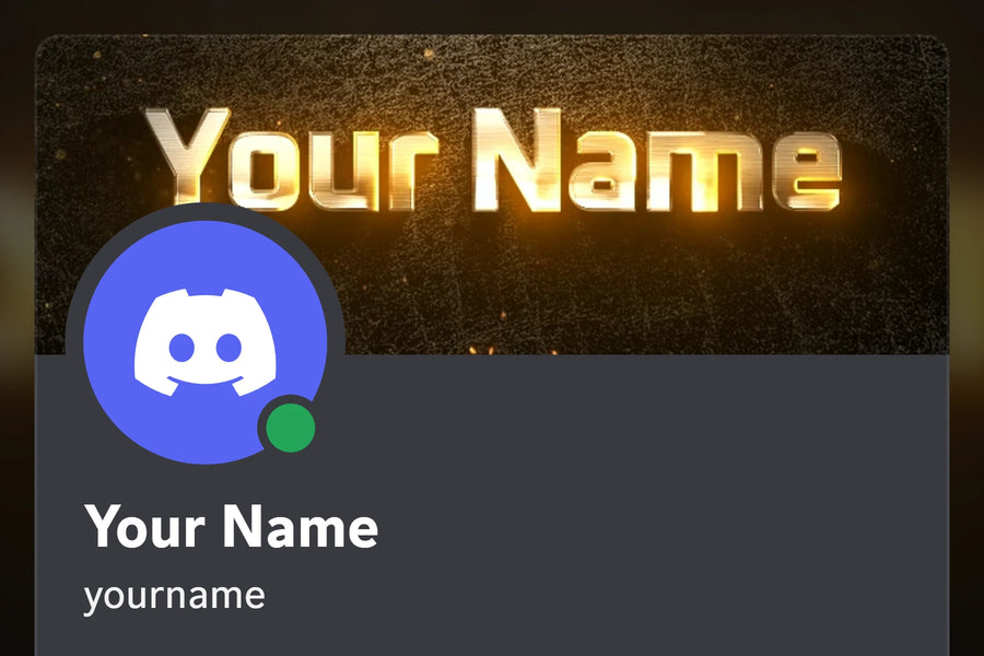 Luster Discord profile banner shown on a Discord profile card