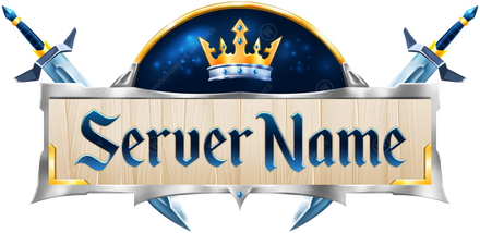 Luxury - Minecraft Server Logo — blue colorway