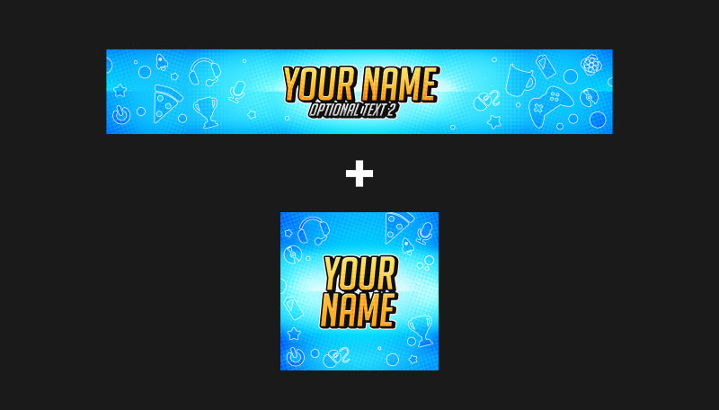 Matching YouTube channel art